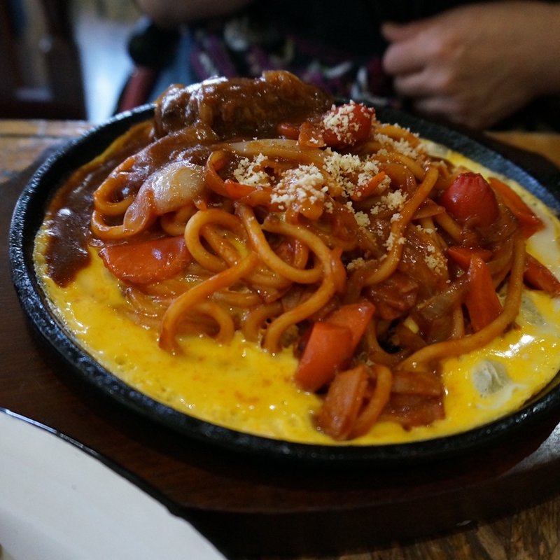 鉄板スパゲティ(喫茶　緑)