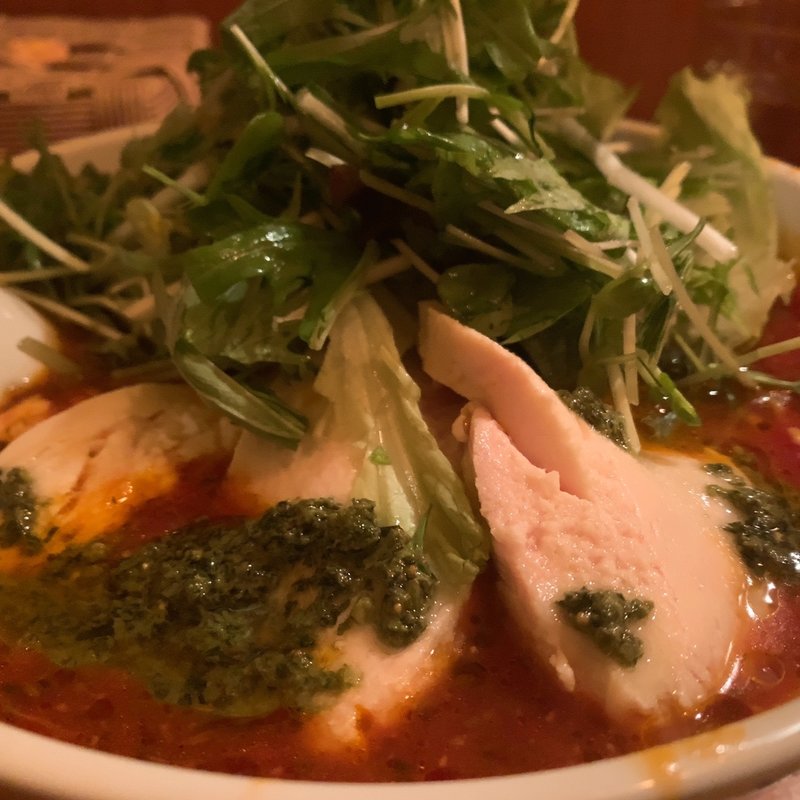 アラビアータ 蒸し鶏増し(kitchen troquet)