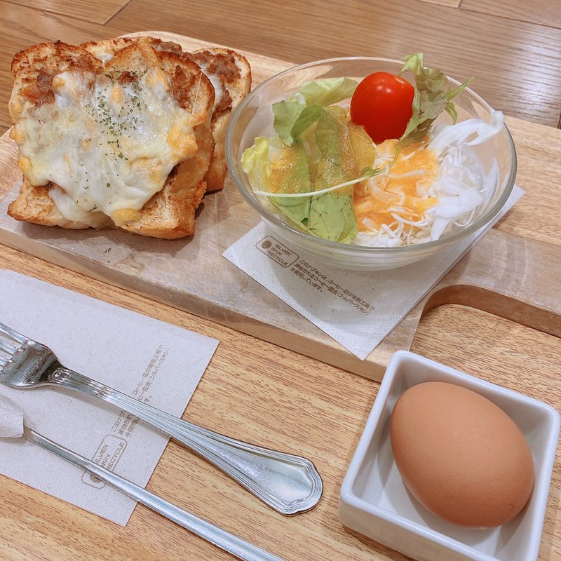 モーニング（キーマカレーチーズトーストセット）(上高地あずさ珈琲　伊川谷店)