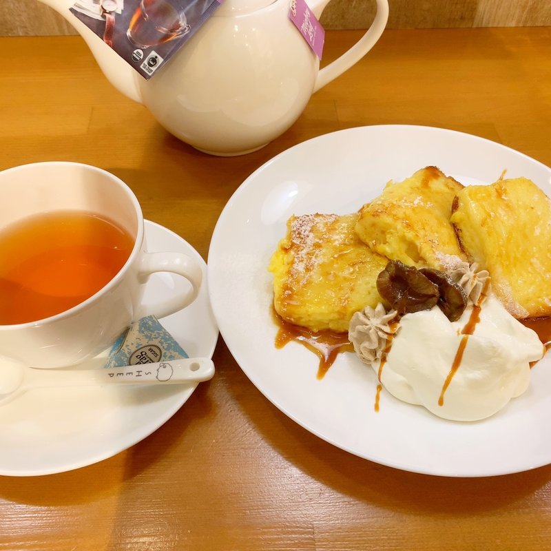 フレンチトーストマロンクリーム添え(季節限定)(にじいろのひつじ)