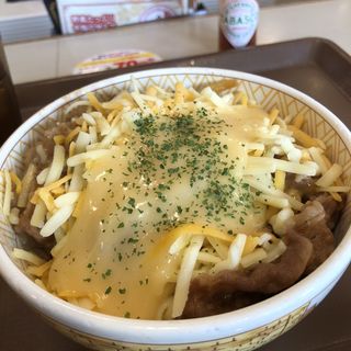とろ〜り3種のチーズ牛丼　並盛(すき家 中百舌鳥店 )