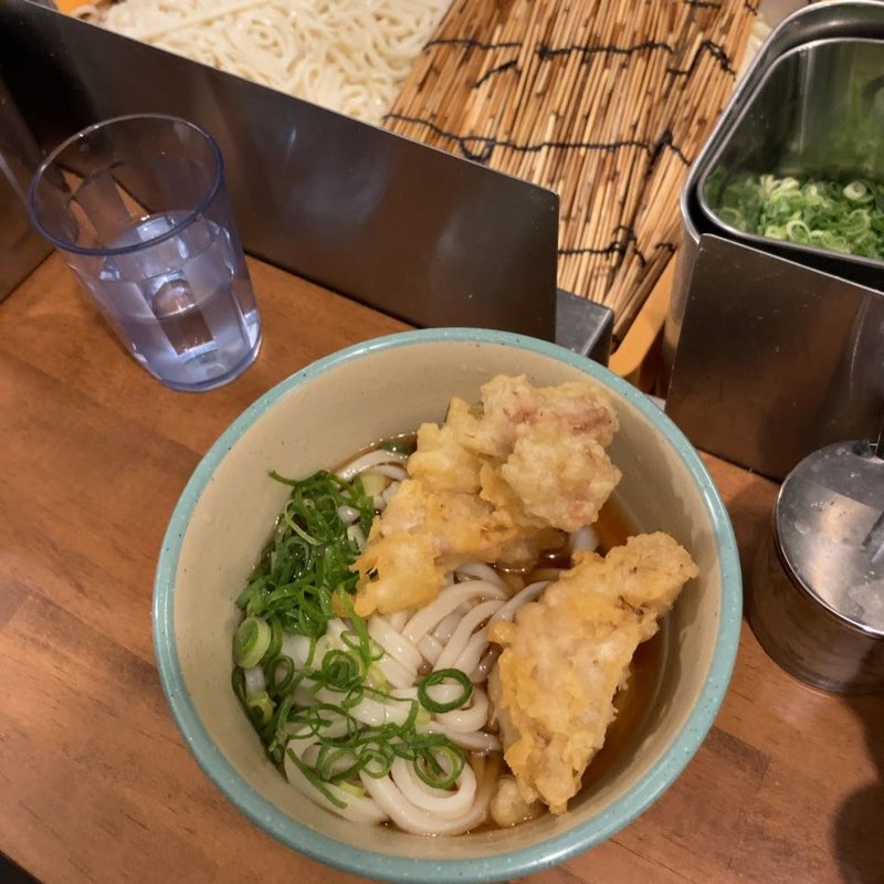 冷やぶっかけ 鶏天並(おにやんま 御茶ノ水店)