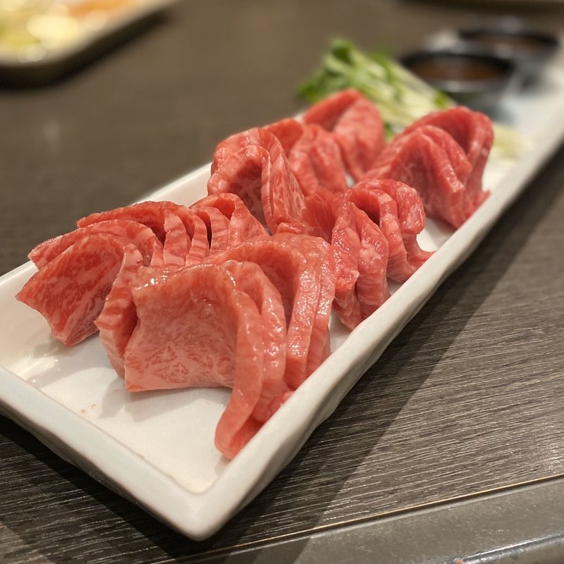 和牛ロースのわさび醤油焼き(焼肉 味樹園)