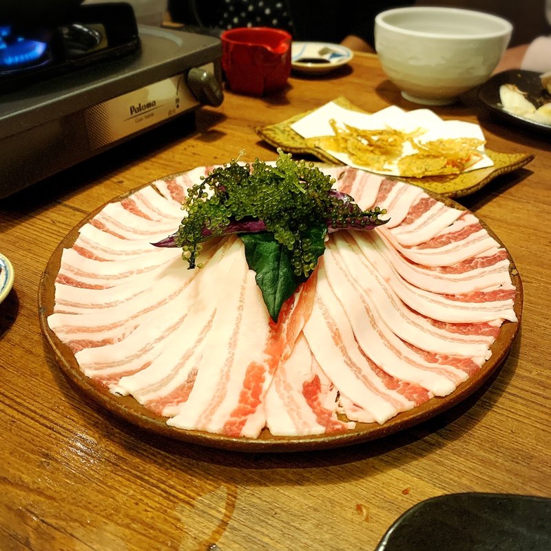 しゃぶしゃぶコース あぐ〜豚(琉球しゃぶしゃぶ 豊)