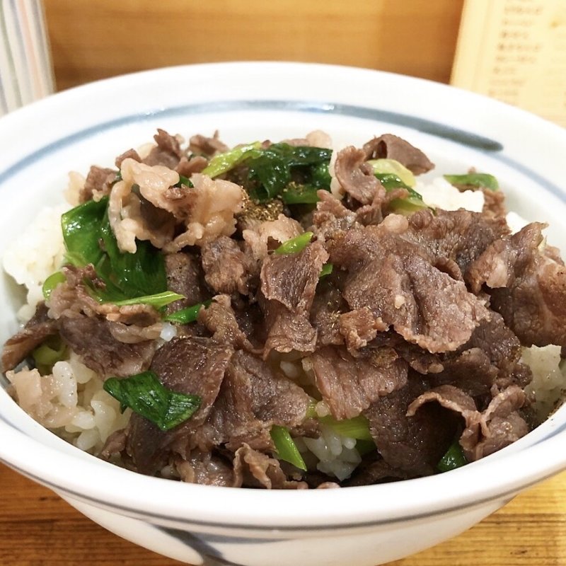 肉丼(麺処 豊國堂)