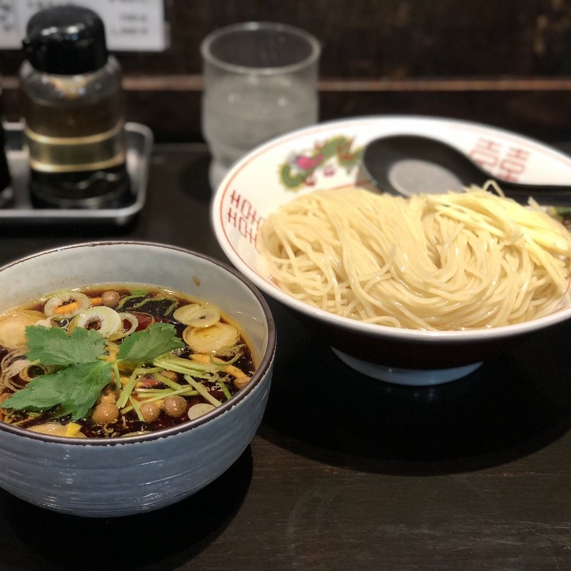 細打ち昆布水と生醤油のつけ麺(柳麺まる重)