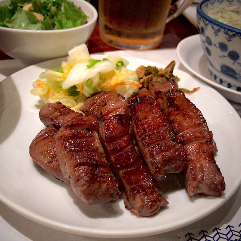 上選極厚真中たん定食(3枚9切)(たんや善治郎 別館)