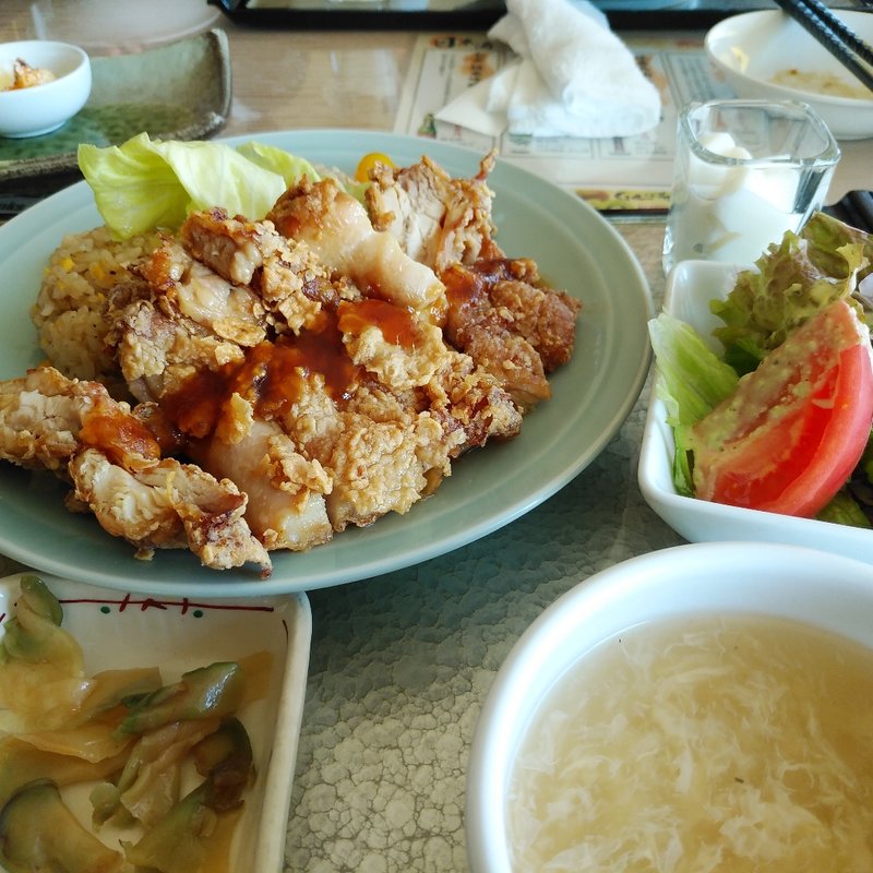 山賊焼きセット(佐野ゴルフクラブレストラン )