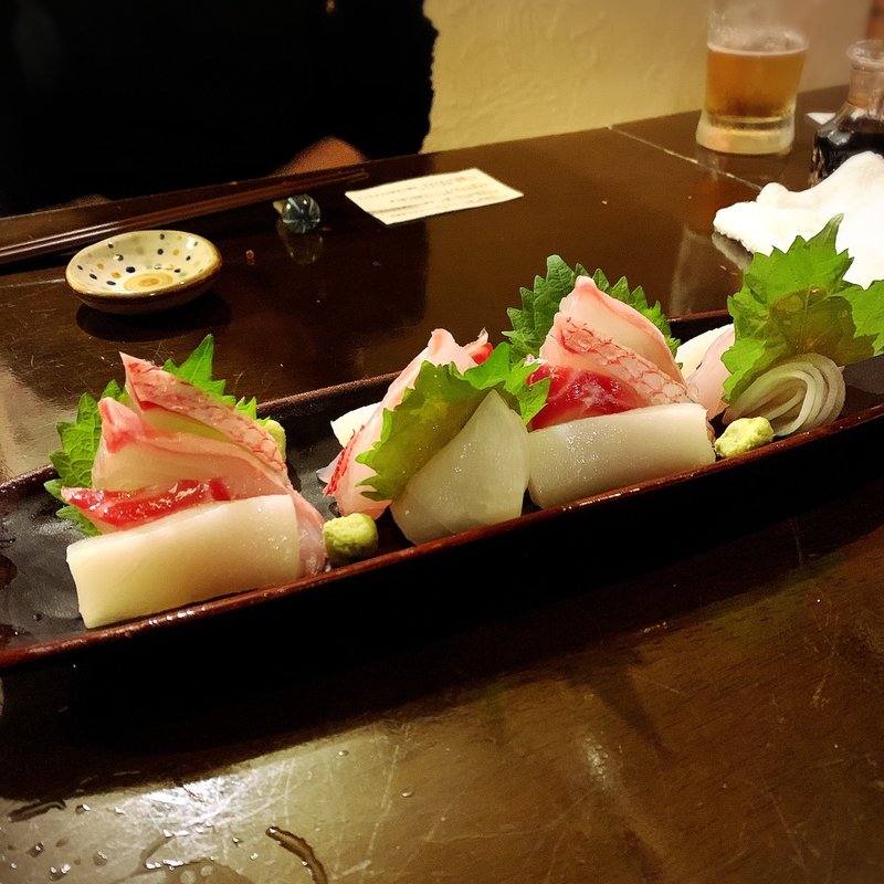 石垣島直鮮魚の刺身盛り合わせ(旬菜処びいどろ)