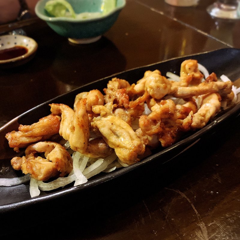 沖縄県若鶏せせり「やんばるスパイス」焼き(旬菜処びいどろ)