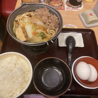 すき焼き鍋定食(すき家 高知本町店 )