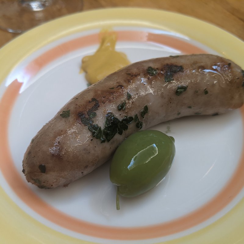 サルシッチャ　フレッシュオリーブ添え(トラットリア ラ マルゲリータ )