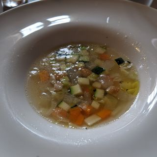 荘内野菜の温かいスープ(アル・ケッチァーノ （Al che-cciano）)