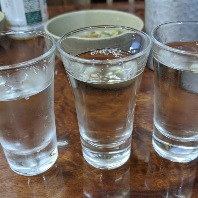 新政3種飲み比べ(永楽食堂 )