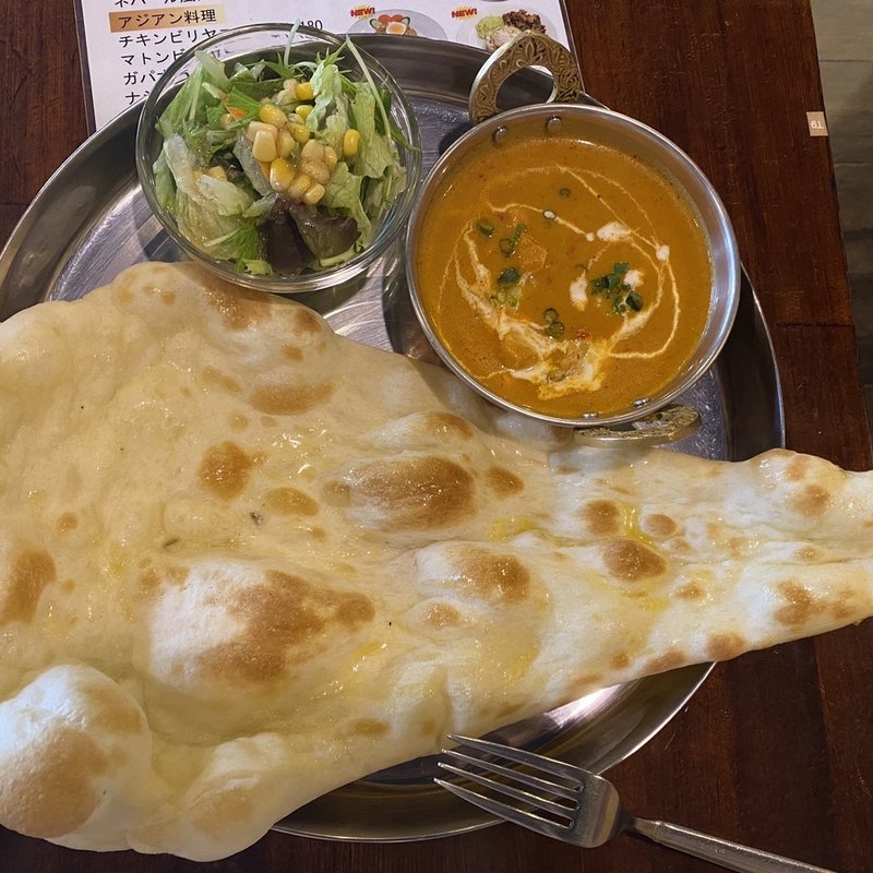 ランチＡセットのチキンカレー(カトマンドゥ )