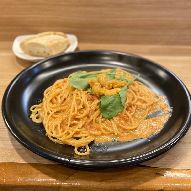 生ウニたっぷりのソース(茶屋ヶ坂パスタ屋 フェニボーレ)