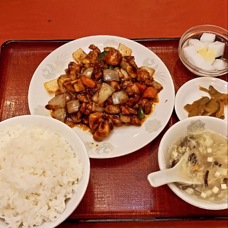 鳥肉の味噌炒め定食(芳香園 新横浜店)
