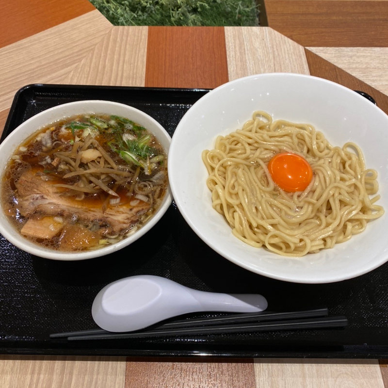 名古屋コーチン釜玉「熱盛」つけそば(中華そば カドヤ食堂 西宮ガーデンズ店)