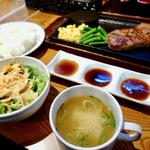 ミスジステーキ150g　ランチセット(ステーキリパーベ　西田辺店)