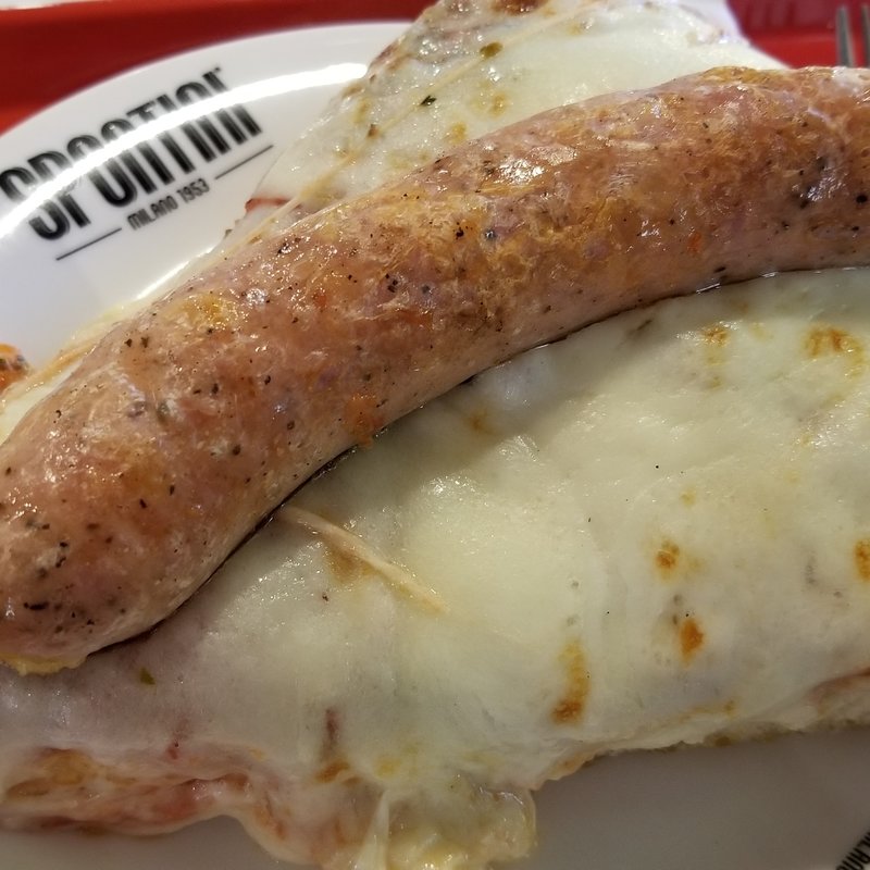 マルゲリータ(ノルマーレ)+BIGソーセージ(PIZZERIA SPONTINI)