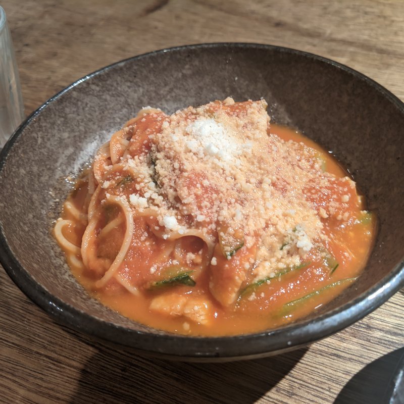 イワシと青梗菜のパスタ(Trattoria Inoue)