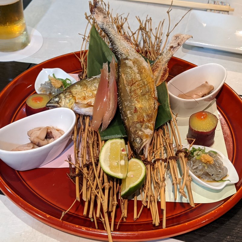 子持ち鮎塩焼き(多満喜)