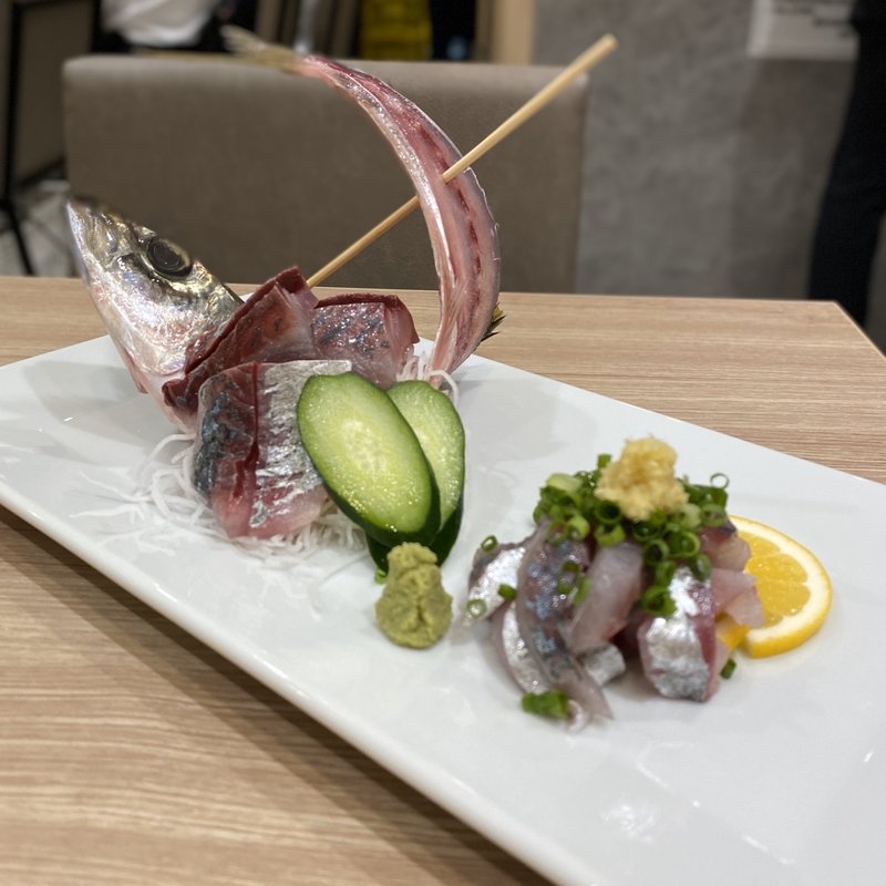 アジ姿造り(嘉文 大曽根店)