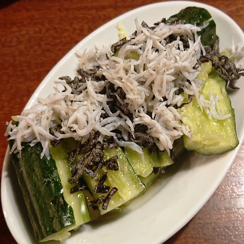 しらすどっさり塩たたき胡瓜(牛角京急川崎駅前店)