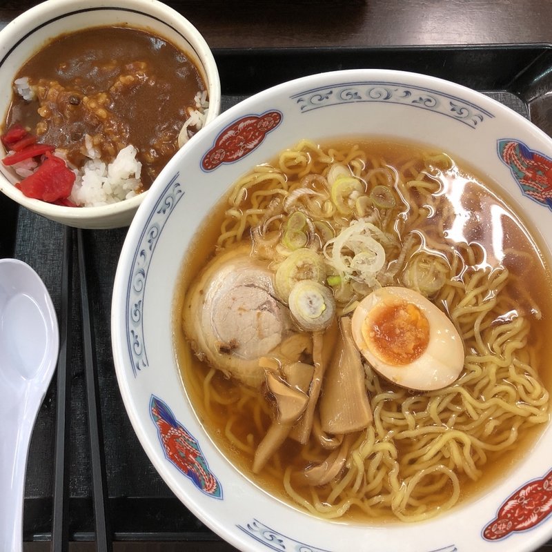 しょうゆラーメンセット(大磯パーキングエリア　スナックコーナー)
