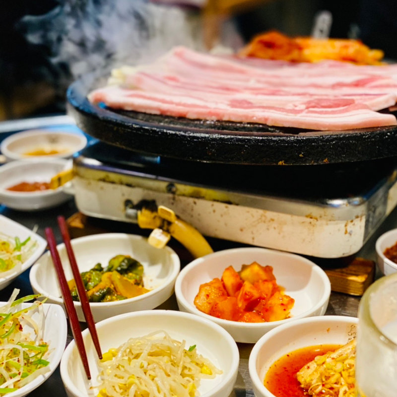 生サムギョプサルセット(とんちゃん上野店)