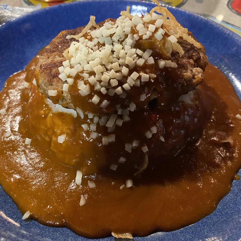 国産粗挽きハンバーグカレー(ブルーノ HEPナビオ店)