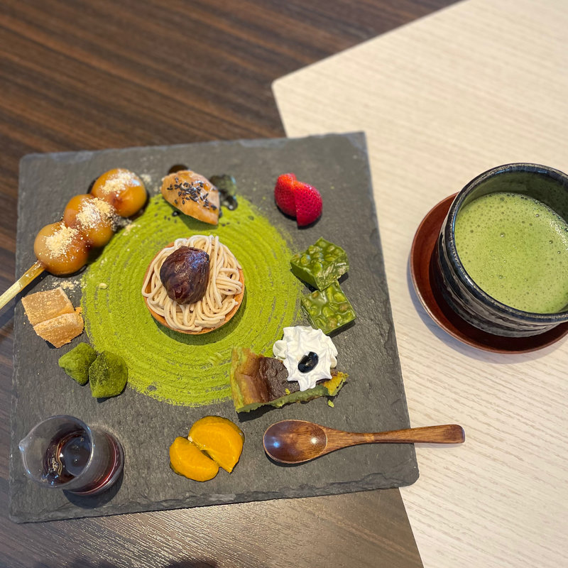抹茶スイーツ盛り合わせ ZEN お抹茶付き(OMATCHA SALON 玉川髙島屋S･C)