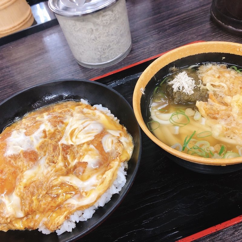 カツとじ丼　ミニうどん付(資さんうどん 魚町店)