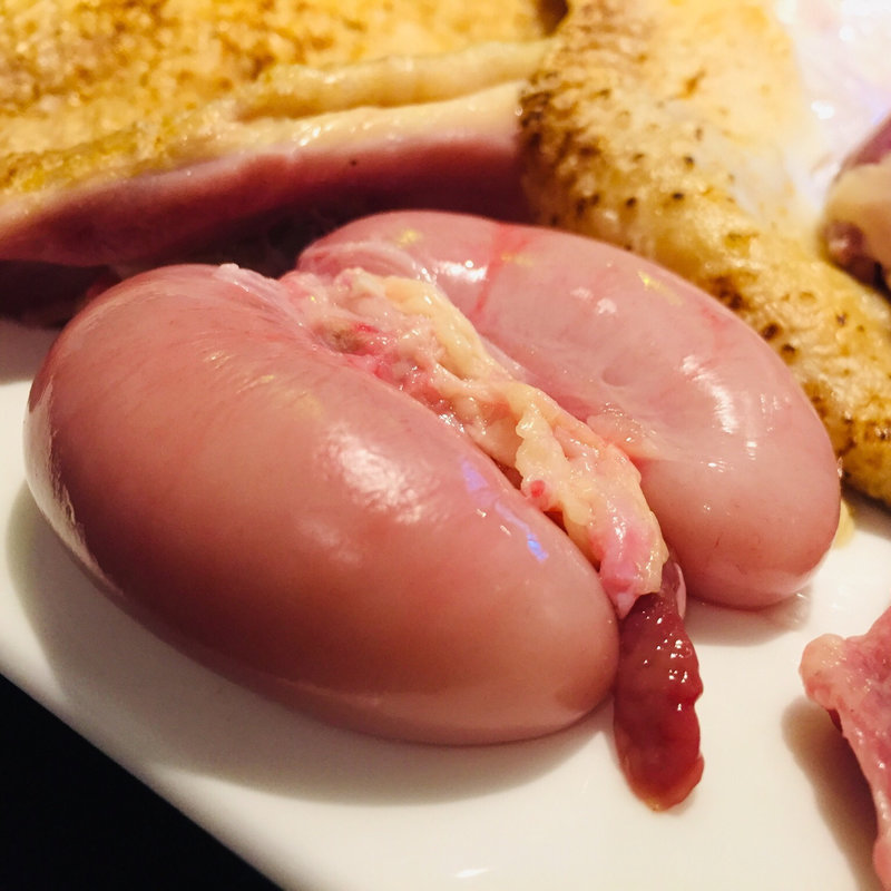 霧島妙見迫田さんの雄鶏の白子(フランス厨房 旬彩 中央駅店 )