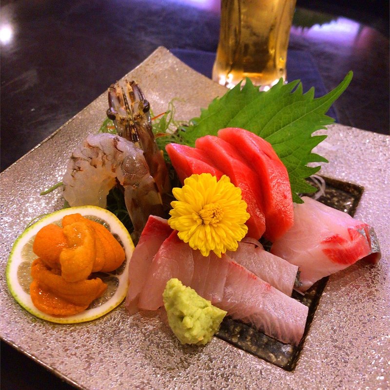 天然刺身各種(かに猿 )