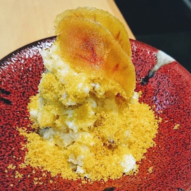 からすみといぶりがっこのポテサラ(立呑み8 )