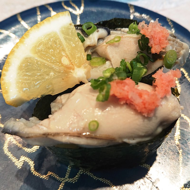 蒸しかき軍艦(ぐるめ寿司 新丸子店)