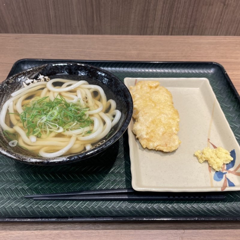 かけうどん(はなまるうどん 札幌エスタ店)