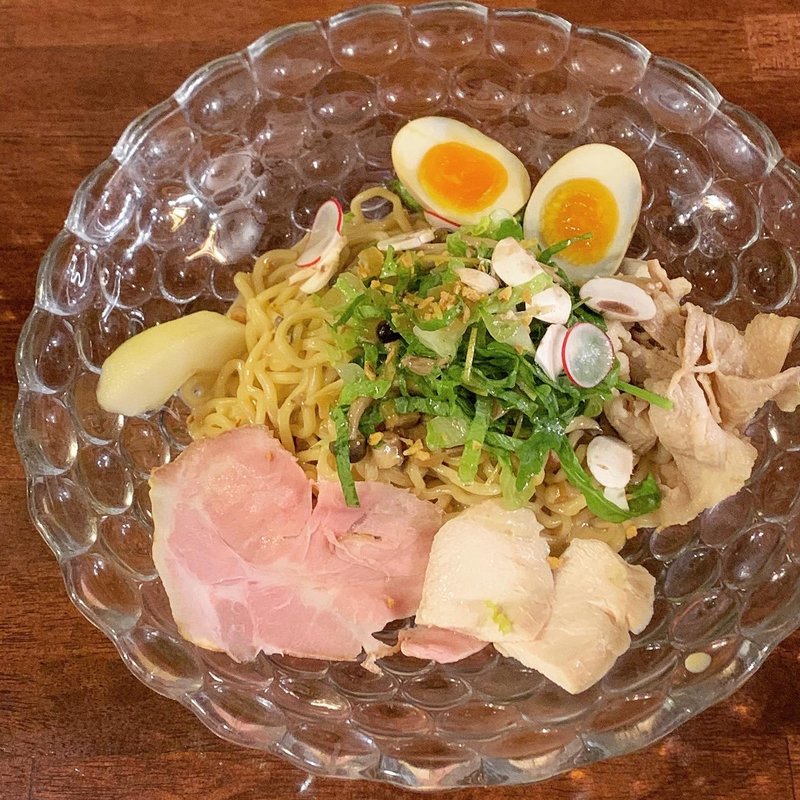 限定　ポルチーニのまぜそば(海老丸らーめん)