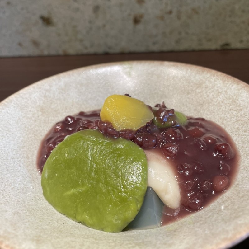 茹でたて白玉あんみつ（単品）(林屋茶園 目黒セントラルスクエア店)