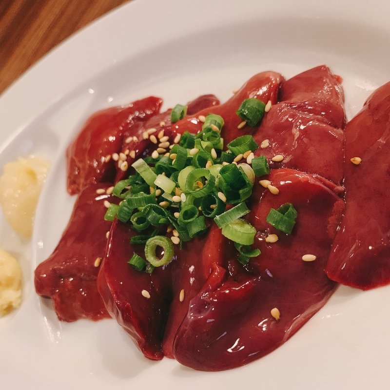 鶏白レバー刺し(サカイ食堂)