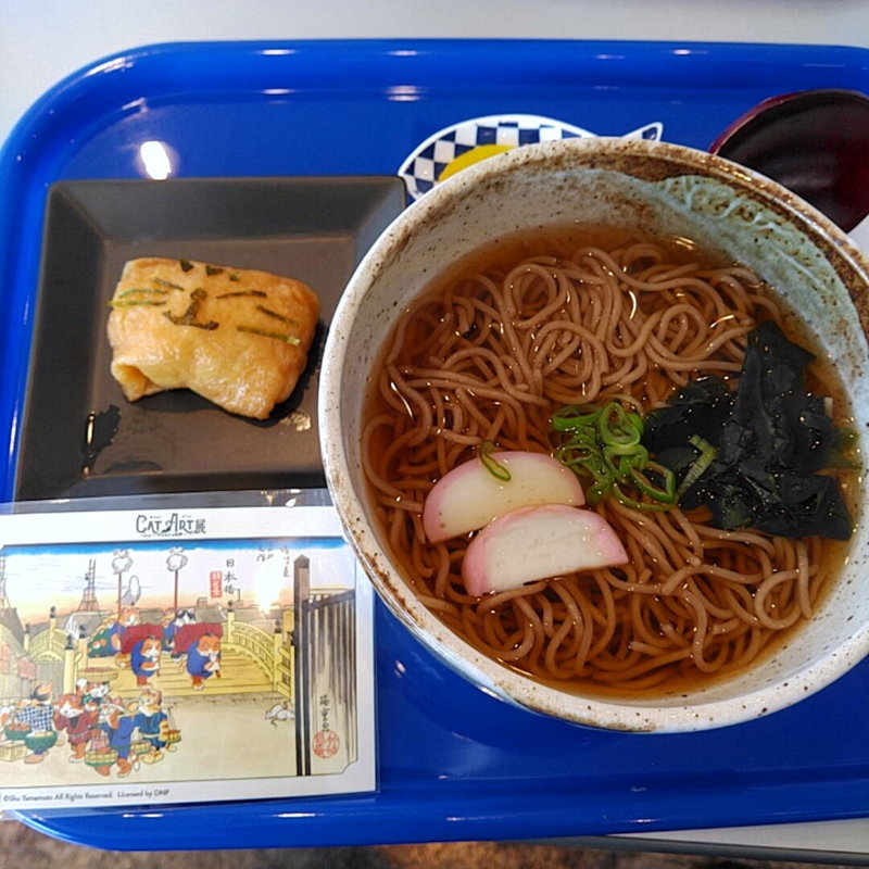 いにゃり寿司＆温かいそばセット(カフェ ブルーゾーン （BLUE ZONE）)