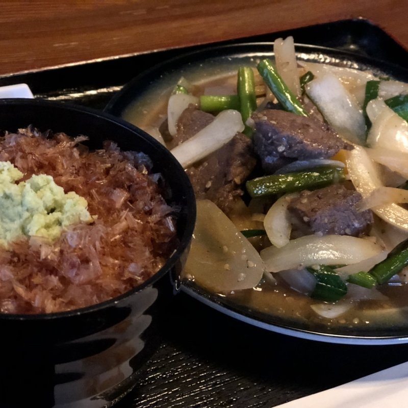 鹿肉焼き＆ミニわさび丼(伊豆の佐太郎 )