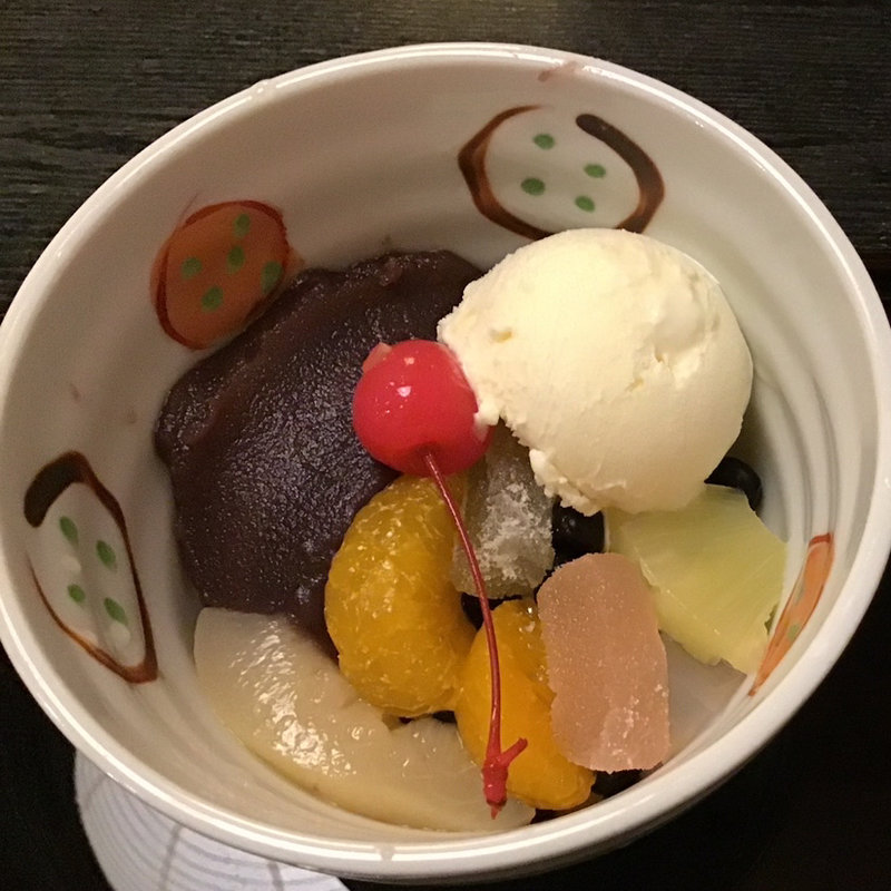 クリームあんみつ(甘味処 いり江)