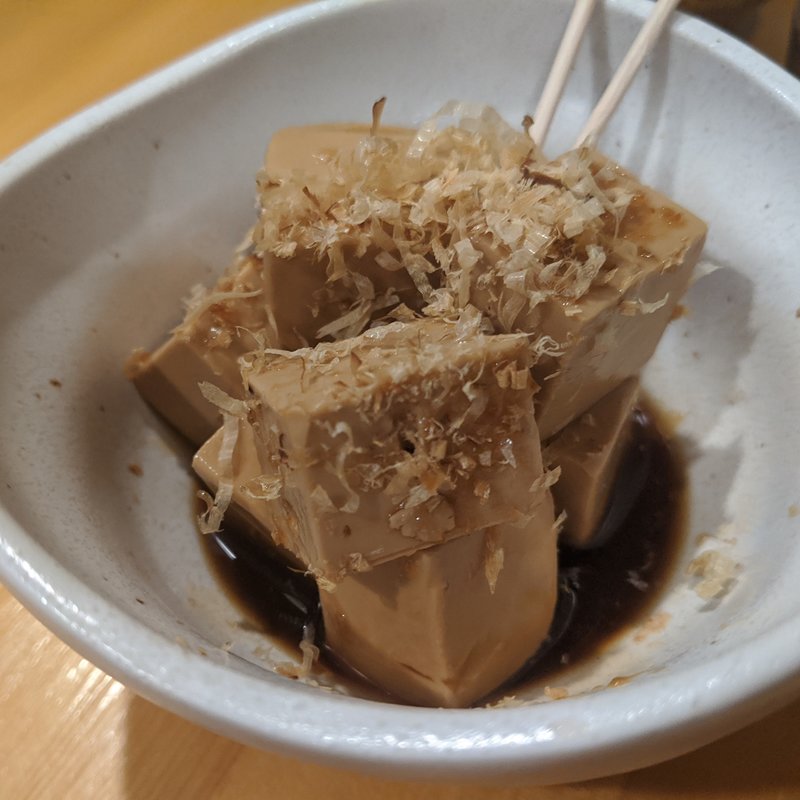 クリームチーズのたまり漬け(大衆プラザいな勢)