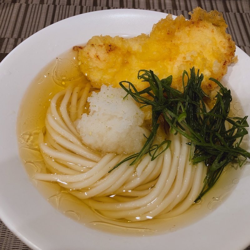 鶏天ぶっかけうどん(麺屋坂本01)