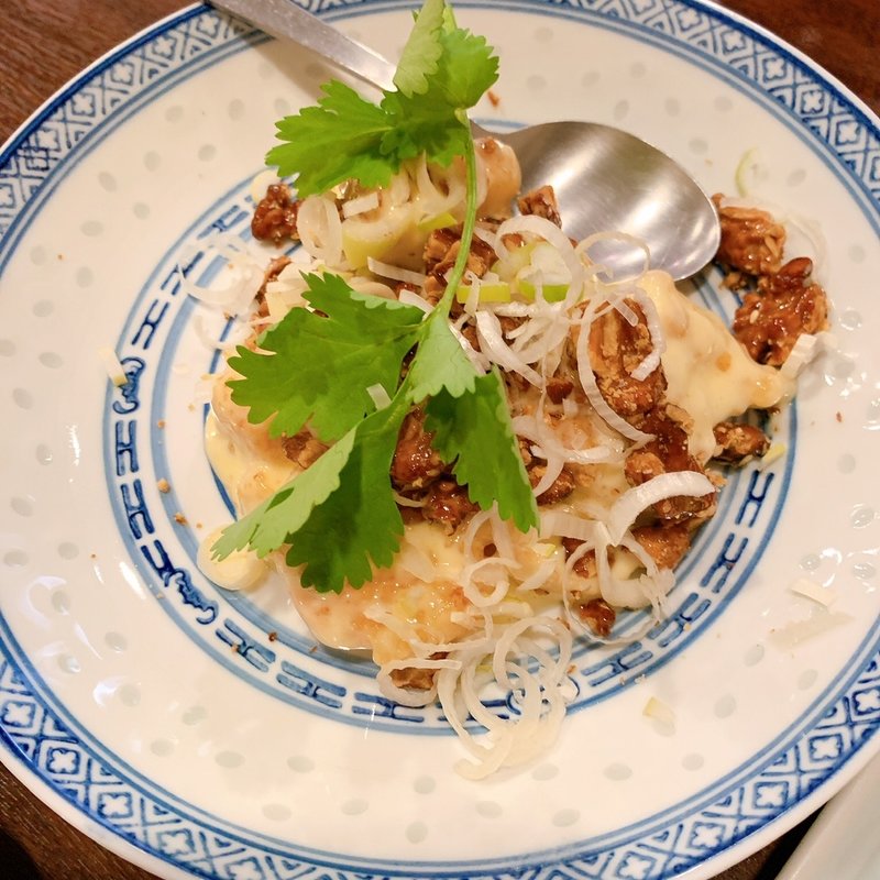 海老と飴煮きクルミのマヨネーズ和え(中国菜 オイル )