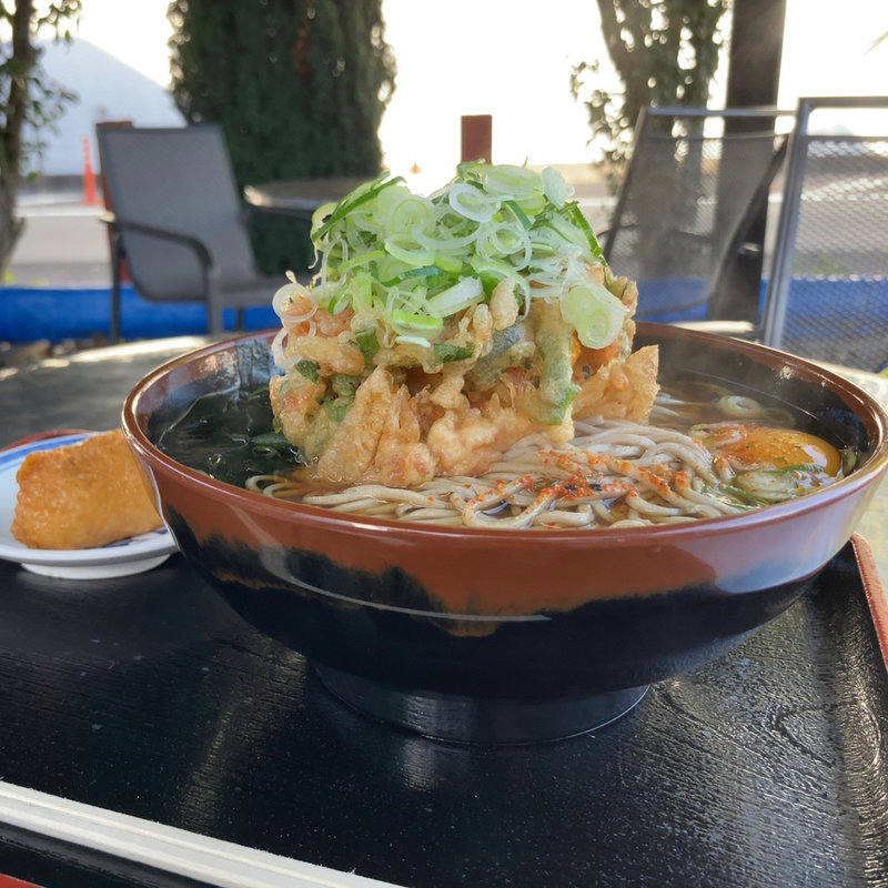 天玉そば大盛りネギ大盛り いなり(あさひ)