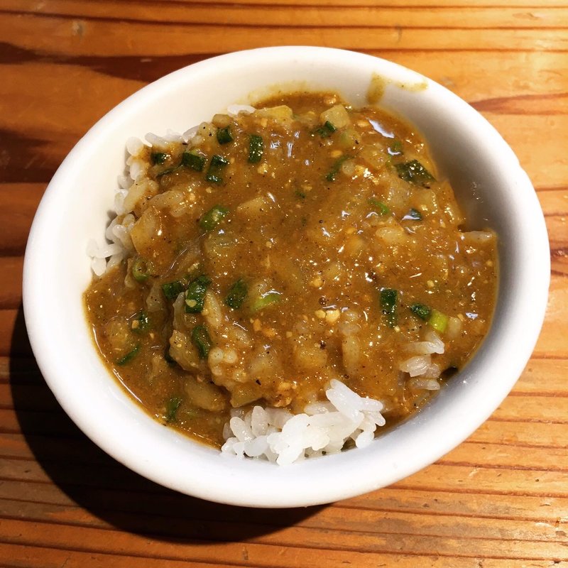 追い飯でカレーライス(こだわり麺工房 たご)