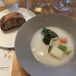 スープ仕立ての初冬の野菜のフリカッセ(ル・プティ・マルシェ)